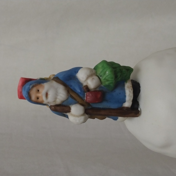Vintage Enesco Santa Ceramic Christmas Holiday Bell - Picture 5 of 9